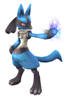 Brawl Sticker Lucario (Pokemon series).png