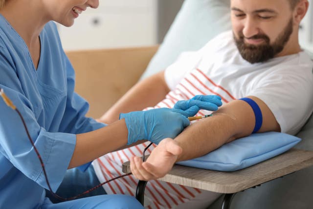 <p>The NHS has issued an urgent plea for blood donors (Alamy/ PA)</p>