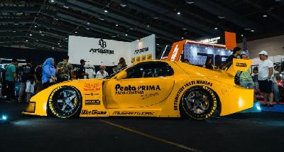 LBWK Super Silhouette Works Mazda RX-7 FD3S Arief Muhammad terinspirasi dari sosok mobil balap retro Porsche 935. (IMX)