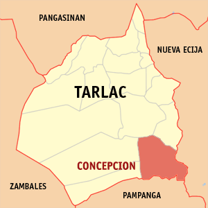 Mapa ning Tarlac papakit ne ing karinan ning Concepcion