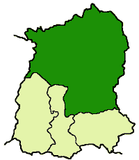 Localisation de District du Sikkim septentrionalउत्तरी सिक्किम