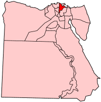 استان دقهلیه در نقشه مصر