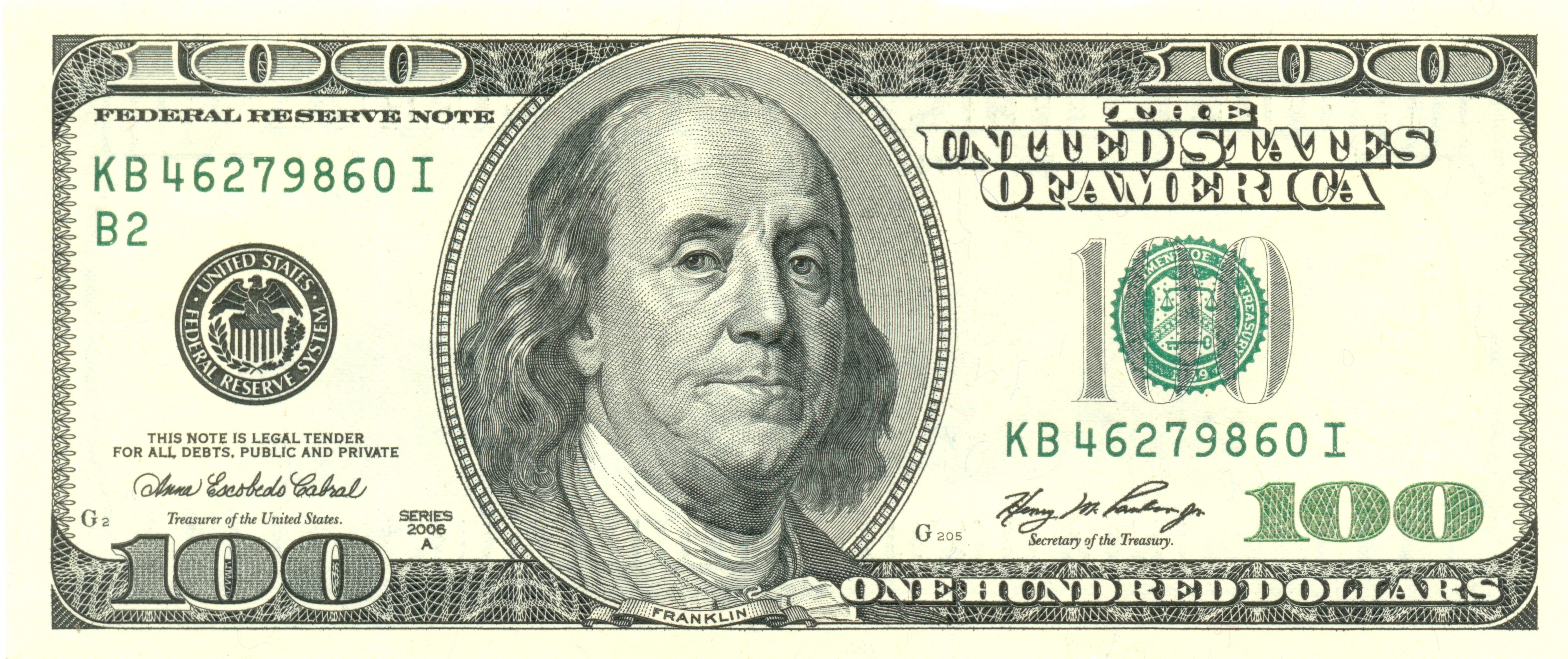 U.S. $100 note