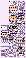 MissingNo. sous la forme d'un amas de pixels rectangulaire.