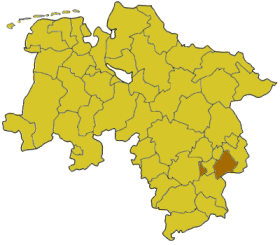 Lokasi Wolfenbüttel di Niedersachsen