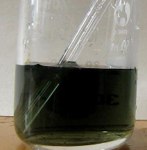 Een waterige oplossing van vanadium(II)chloride