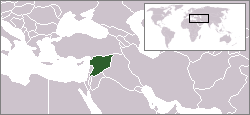 Location of Syria