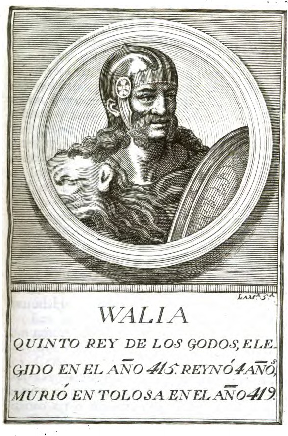 King Wallia of the Visigoths