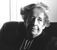 Photo of Hannah Arendt in 1975