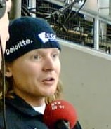 Van der Rijst tijdens de WC in Thialf, december 2005