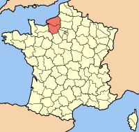 Localisacion de la Hôta-Normandie en France