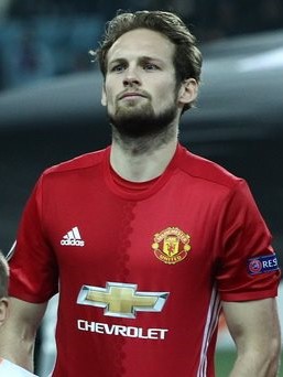 Blind voor Manchester United in 2016