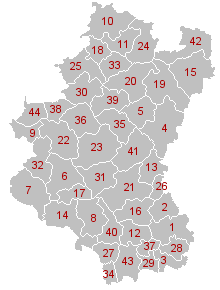 Concellos da provincia de Luxemburgo.