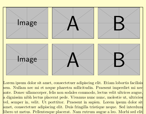 Different images can be aligned in a matrix shape easily.