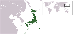 Location of Japan