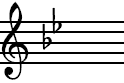 B-flat Major key signature