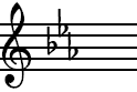 E-flat Major key signature