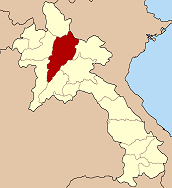 Letak Louangphabang di Laos