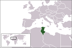 Location of Tunisia