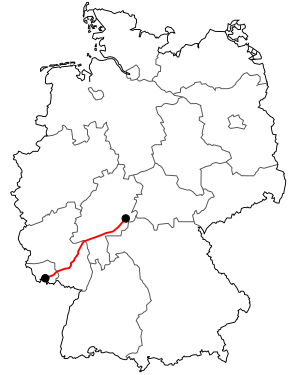 Verlauf der B 40