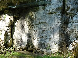 Relief Mitre v antičnem kamnolomu v bližini Rožanca