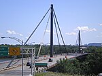 Papineau-Leblanc Bridge is a cable-stayed bridge.