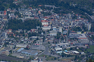 Spittal vom Goldeck aus gesehen