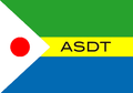 Flagge der Associação Social-Democrata de Timor ASDT