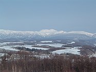 美瑛町から望むトムラウシ山