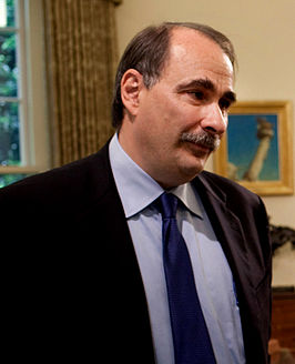 David Axelrod in het Oval Office.