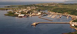 Sand Point from the air