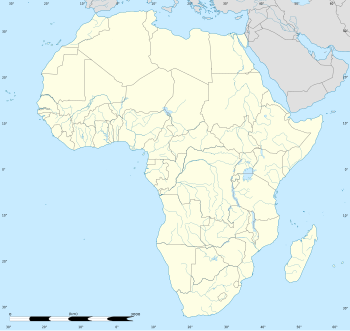 دوري إفريقيا لكرة السلة 2021 على خريطة Africa