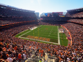 Das gefülltte Stadion beim Spiel der Browns gegen die Pittsburgh Steelers am 12. Oktober 2014.