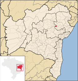 Localização de Gavião na Bahia