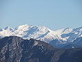 Il Corno Stella (a sinistra), il Monte Chierico (in centro) e il Pizzo Zerna (a destra) visti dalla vetta del Monte Linzone