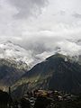 Kalpa and Kinnaur Kailash during monsoon weather