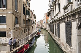 Rio Marin - Venice View to the southeast. From "Ponte de la Bergami" to "Ponte Capello"