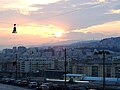 Tramonto con panorama dalla casa dello studente di Corso Gastaldi