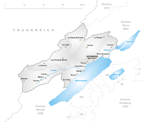 Localização de Neuchâtel