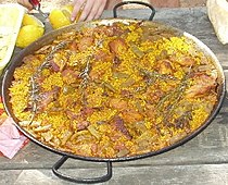 paella met saffraan