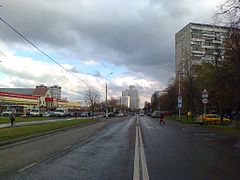 Bulatnikovskaya Street, the location of most major events of 13 October 2013