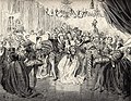 Assepoester op het bal door Gustave Doré