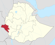 Letak Region Gambela di Ekuador