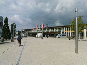 Blick auf den Wolfsburger Hauptbahnhof