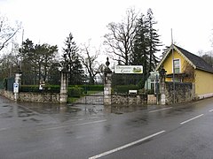 L'entrée du parc du château.