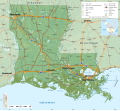 Image 26Geographic map of Louisiana (from Louisiana)