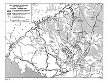 A map of Northwest Korea with arrows pointing towards Unsan and Kunu-ri