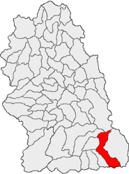 Location in Hunedoara County