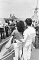 USS Merrill alongside USS Missouri on 24 August 1988