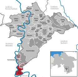 Lauenförde – Mappa